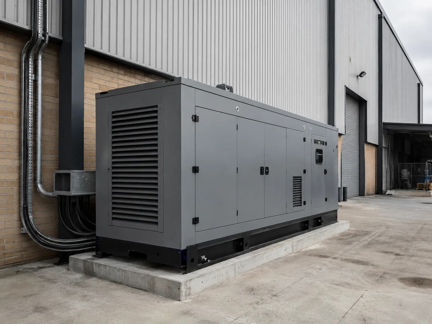 Backup generator supporting resilient operations at Midpoint Business Park